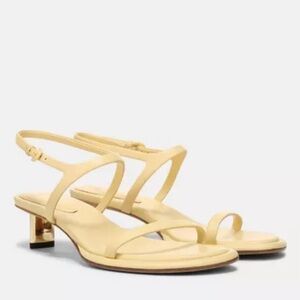 NWOT - Vince leather sandal in butter yellow